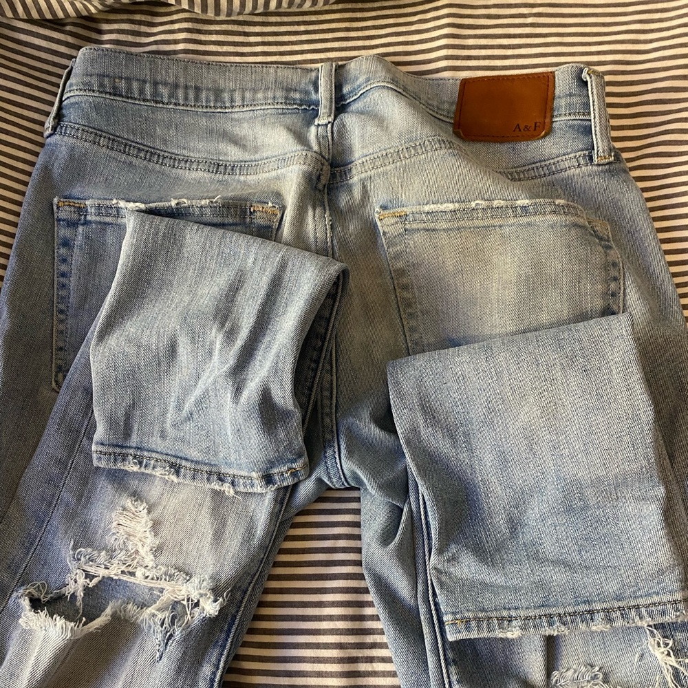 Abercrombie and fitch ripped jeans
